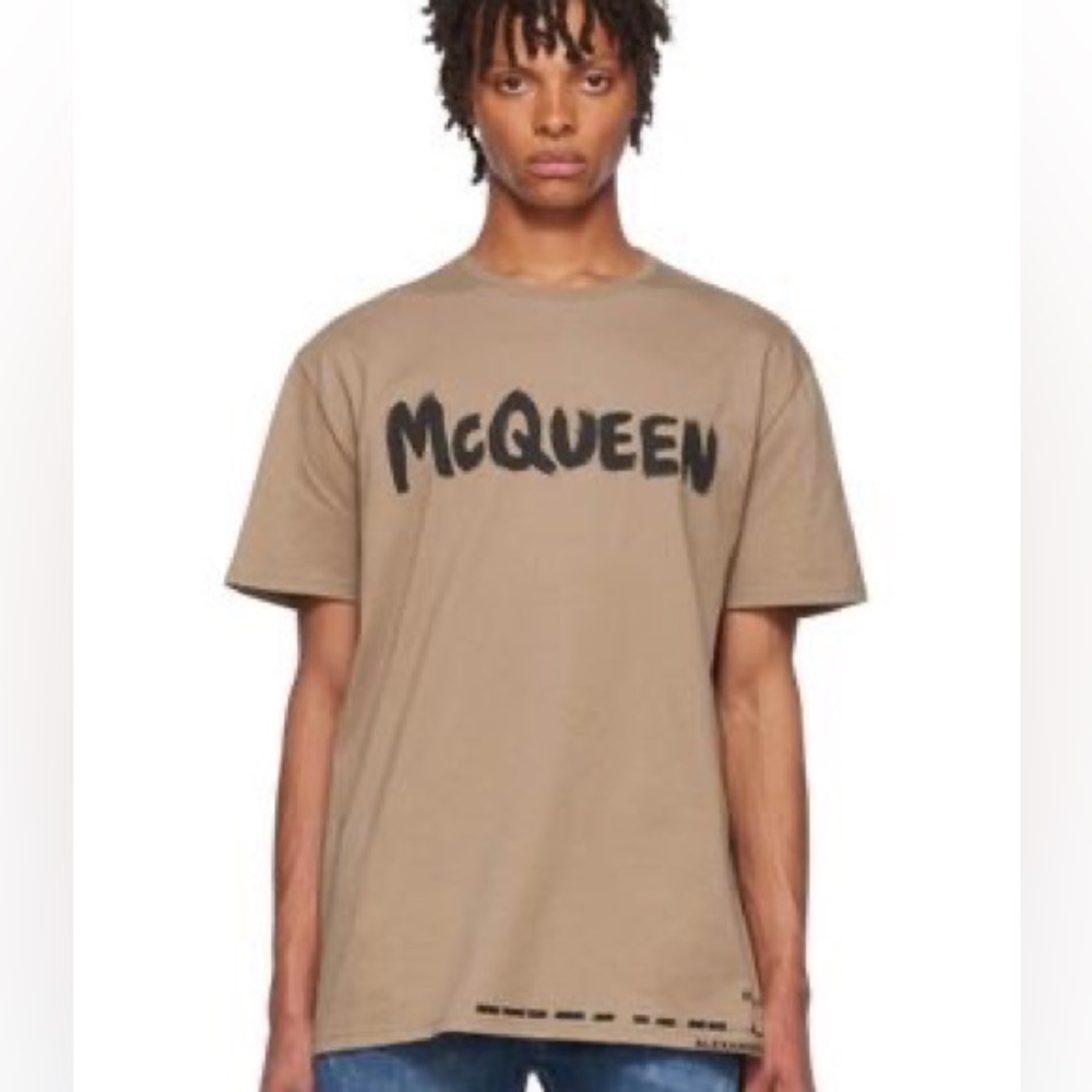 Alexander McQueen Mens graffiti t-shirt